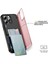 iPhone 14 Pro Max Için Kart Tutucu Kılıf Flip Kickstand Tpu+Pc Koruyucu Telefon Kapağı-Pembe (Yurt Dışından) 2