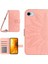 HT04 iPhone SE(2024) Kılıf Ayçiçeği Pu Deri+Tpu Omuz Askılı Telefon Kılıfı-Pembe (Yurt Dışından) 1