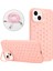 iPhone 14 Plus Kılıf Için Tpu Isı Dağılımı Kickstand Telefon Kapağı Kordonlu-Pembe (Yurt Dışından) 1