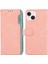 iPhone 13 Için 6.1 Inç Manyetik Telefon Kılıfı Pu Deri Rfıd Engelleme Cüzdan Kapağı-Pembe (Yurt Dışından) 1
