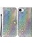 iPhone SE(2024) Kılıf Çiçek Pu Deri Standlı Darbeye Dayanıklı Telefon Kapağı-Gri (Yurt Dışından) 1