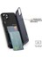 iPhone 13/14 Için Kickstand Telefon Kılıfı Slim-Fit Tpu+Pc Telefon Kapağı, Kart Tutuculu-Safir (Yurt Dışından) 3