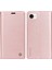iPhone SE(2024) Için Kılıf Standı Cüzdan Pu Deri Telefon Kılıfı-Pembe Altın (Yurt Dışından) 1