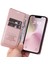 iPhone SE(2024) Için Kılıf Standı Cüzdan Pu Deri Telefon Kılıfı-Pembe Altın (Yurt Dışından) 5