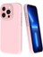 iPhone 13 Pro Için Sıvı Silikon Kılıf Dopamin Tasarım Lensli Koruyucu Telefon Kılıfı Film-Pembe (Yurt Dışından) 1