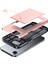 iPhone SE(2024) Için Kılıf Tpu+Pc Sürgülü Kart Yuvalı Çift Katmanlı Zırh Telefon Kapağı-Gül Altın (Yurt Dışından) 2