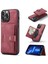 Jeehood iPhone 13 Pro Kılıf Deri + Tpu Telefon Kapak Kart Sahibinin Çıkarılabilir Manyetik Arka-Kırmızı (Yurt Dışından) 1