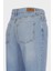 Weslie Açık Mavi Yüksek Bel Patı Fermuarlı Wideleg Jean Pantolon C 4530-227 3