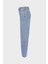 Weslie Açık Mavi Yüksek Bel Patı Fermuarlı Wideleg Jean Pantolon C 4530-227 4