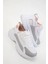 Texa Ortopedik Kadın Spor Ayakkabı Sneakers - Beyaz Pudra 4