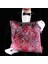 Oliva Damask Renkli Kadife 50*50 Biyeli Kırlent Çok Renkli 2