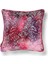 Oliva Damask Renkli Kadife 50*50 Biyeli Kırlent Çok Renkli 4