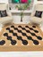 Jüt Hasır Görünümlü Desenli Modern El Örgüsü Dikdörtgen Halı Kilim 2