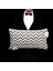Vicente Zigzag Luxury Viskon Şönil 35*65 Biyeli Kırlent Çok Renkli 2
