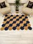 Jüt Hasır Görünümlü Desenli Modern El Örgüsü Dikdörtgen Halı Kilim 4