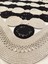 Jüt Hasır Görünümlü Desenli Modern El Örgüsü Dikdörtgen Halı Kilim 2