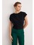 Siyah Pilili Basic Bluz 3