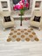 Jüt Hasır Görünümlü Desenli Modern El Örgüsü Dikdörtgen Halı Kilim 4