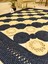 Jüt Hasır Görünümlü Desenli Modern El Örgüsü Dikdörtgen Halı Kilim 1