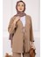Siyah Ön Bağlamalı Bürümcük Kimono Pantolonlu Takım 4