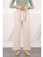 Bej Bürümcük Bol Paça Pantolon 1