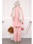 Siyah Ön Bağlamalı Bürümcük Kimono Pantolonlu Takım 3