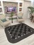 Jüt Hasır Görünümlü Desenli Modern El Örgüsü Dikdörtgen Halı Kilim 4