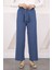 İndigo Bürümcük Bol Paça Pantolon 1