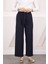 Lacivert Bürümcük Bol Paça Pantolon 1