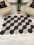 Jüt Hasır Görünümlü Desenli Modern El Örgüsü Dikdörtgen Halı Kilim 4