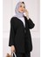 Siyah Ön Bağlamalı Bürümcük Kimono Pantolonlu Takım 4