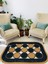 Jüt Hasır Görünümlü Desenli Modern El Örgüsü Dikdörtgen Halı Kilim 3