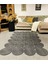 Jüt Hasır Görünümlü Desenli Modern El Örgüsü Dikdörtgen Halı Kilim 2