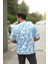 Erkek Karışık Desen Oversize T-Shirt 4
