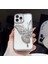 Apple iPhone 14 / 13 Uyumlu Kılıf Kelebek Figürlü Hareketli Simli Şeffaf Silikon Kılıf / Kapak 3