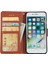 iPhone 7/8 Kılıf Pu Deri 3 Kart Yuvalı Stand Telefon Kapağı-Kahverengi (Yurt Dışından) 2