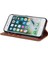 iPhone 7/8 Kılıf Pu Deri 3 Kart Yuvalı Stand Telefon Kapağı-Kahverengi (Yurt Dışından) 3