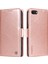 Apple iPhone 7/8 Kılıf Litchi Dokulu Deri Cüzdan Telefon Kabuğu-Gül Altın (Yurt Dışından) 1