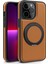 Apple iPhone 13 Pro Için Kılıf Deri+Pc+Tpu Kickstand Telefon Kılıfı Magsafe-Brown ile Uyumlu (Yurt Dışından) 2