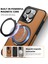 Apple iPhone 13 Pro Için Kılıf Deri+Pc+Tpu Kickstand Telefon Kılıfı Magsafe-Brown ile Uyumlu (Yurt Dışından) 4