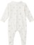 Yaprak Desenli Pijama Tulum - Beyaz 2