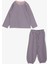 Kız Bebek Pijama Takımı Desenli 9 Ay-3 Yaş, Açık Lila 1