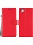 Apple iPhone 7/8 Kılıf Pu Deri 3 Kart Yuvalı Stand Telefon Kapağı-Kırmızı (Yurt Dışından) 1