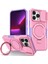 Apple iPhone 13 Pro Için Lens Kapaklı Kılıf Pc+Tpu Telefon Kapağı Magsafe ile Uyumlu-Mor/pembe (Yurt Dışından) 1
