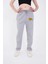 Üçaymoda Üç Iplik Baskılı Eşofman Pantolon - Gri 1