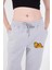 Üçaymoda Üç Iplik Baskılı Eşofman Pantolon - Gri 4