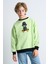 Alexandergardı Baskılı Bisiklet Yaka Çocuk Sweatshirt 2