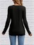 Üçaymoda Kadın Uzun Kollu V Yakalı Yandan Düğme Detay Yün Viskon Bluz 5