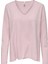 Kadın Oversize V Yaka Basic Kazak - 15340735 4