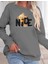 Üçaymoda Kadın Uzun Kollu Bisiklet Yaka Viskon Iki Iplik Bluz 2